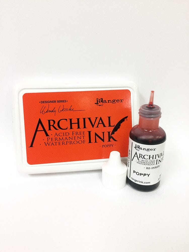 Wendy Vecchi Archival Ink™ Pad Re-Inker Poppy, 0.5oz Ink Wendy Vecchi 