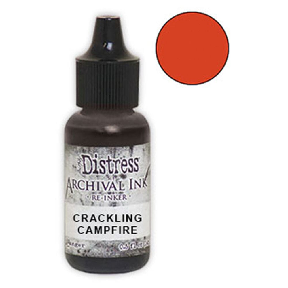 Tim Holtz Distress® Archival Re-Inker Crackling Campfire .5 oz Ink Archival Ink 