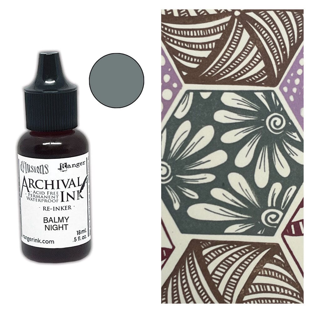 Dylusions Archival Re-Inker Balmy Night 0.5oz Ink Dylusions 