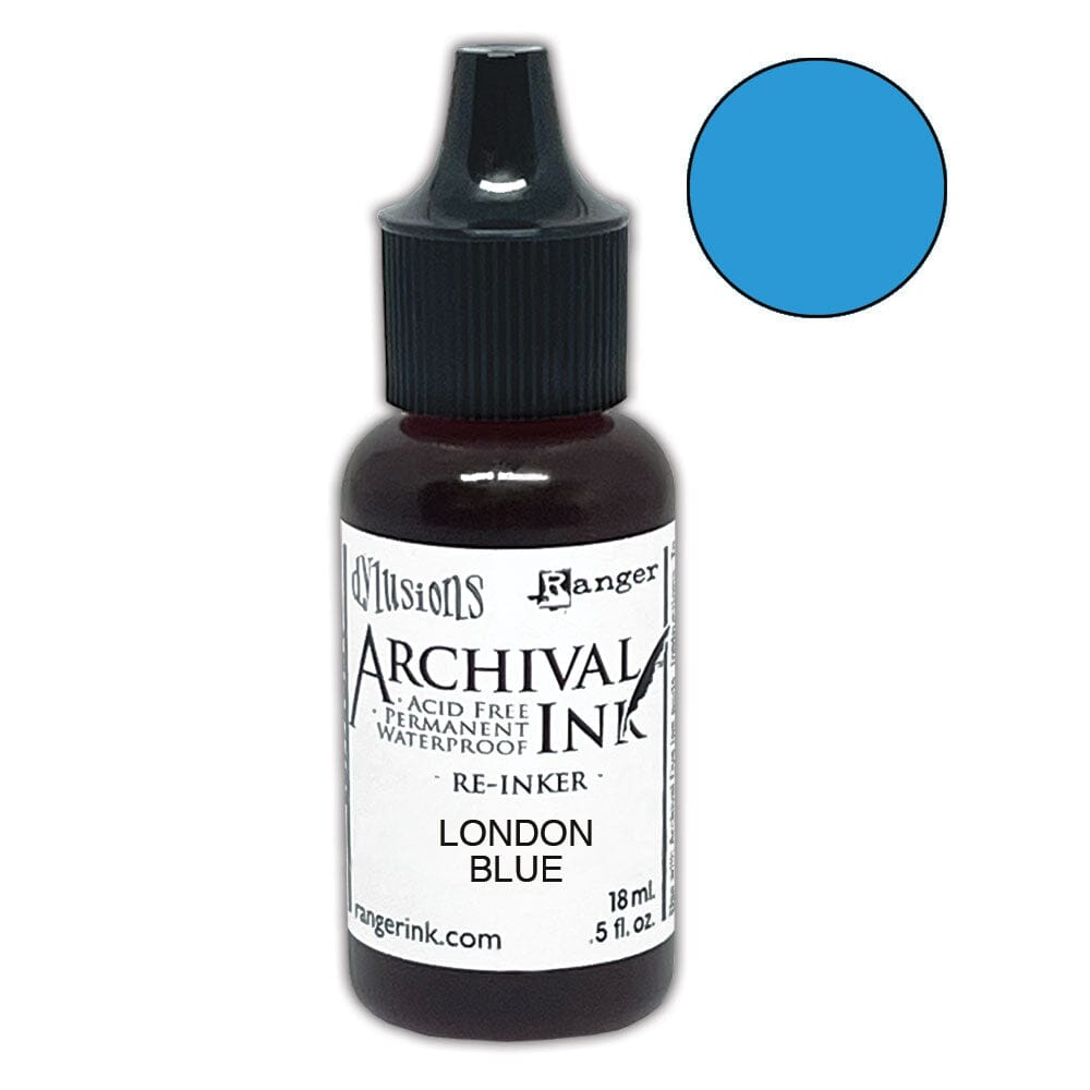 Dylusions Archival Re-Inker London Blue 0.5oz Ink Dylusions 