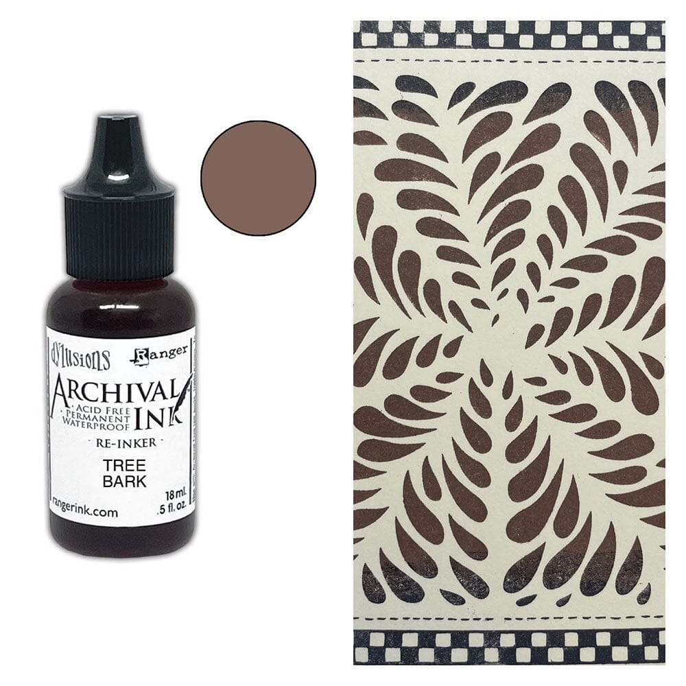 Dylusions Archival Re-Inker Tree Bark 0.5oz Ink Dylusions 
