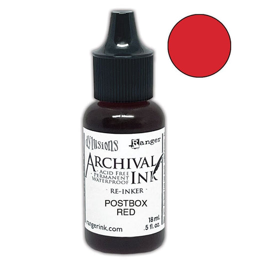 Dylusions Archival Re-Inker Postbox Red 0.5oz Ink Dylusions 