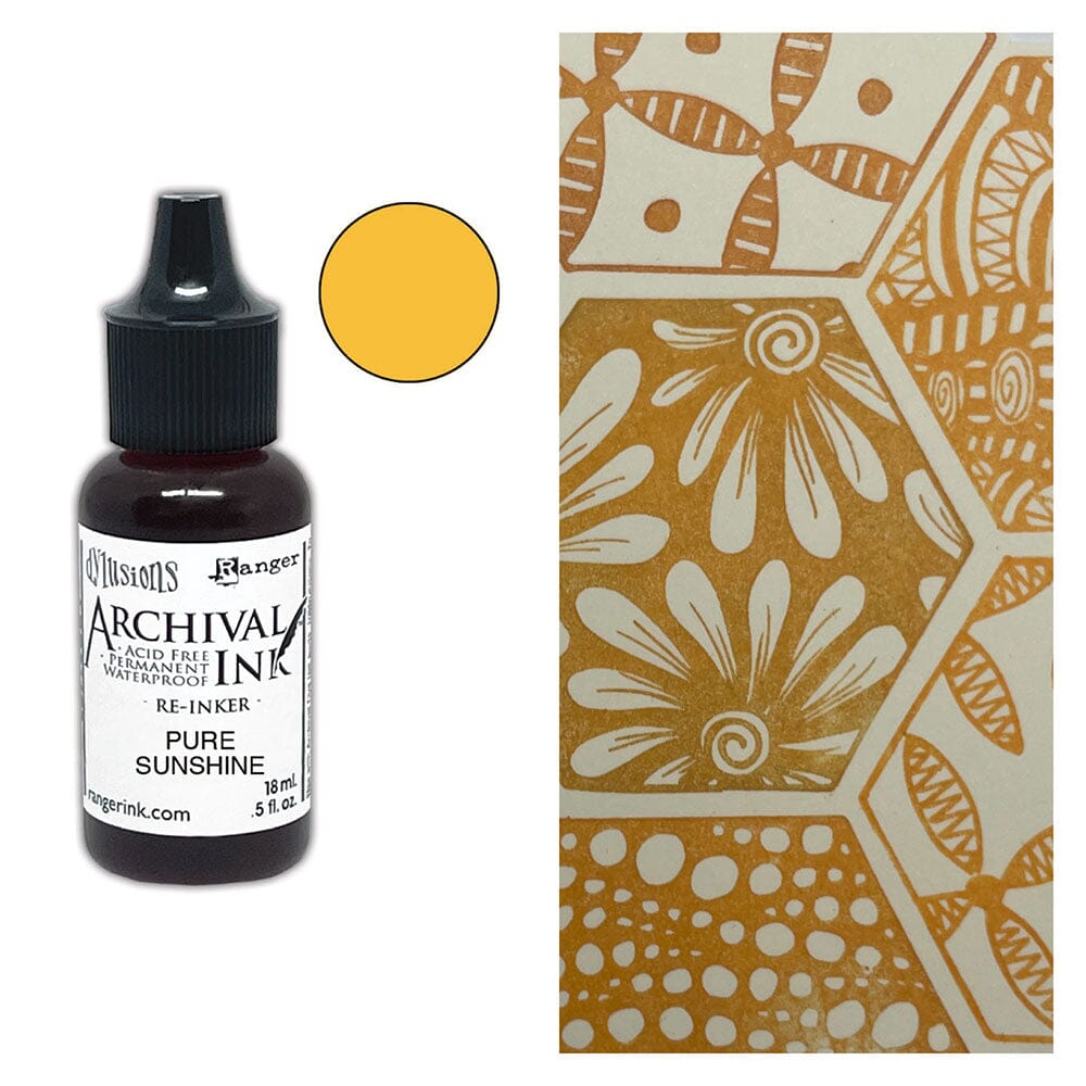 Dylusions Archival Re-Inker Pure Sunshine 0.5oz Ink Dylusions 