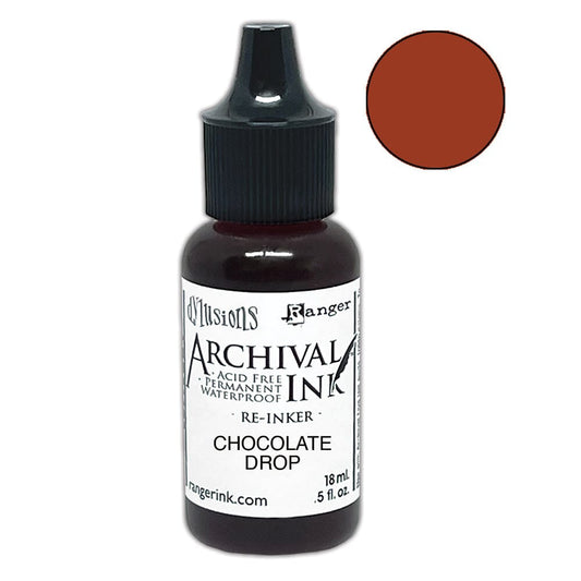 Dylusions Archival Re-Inker Chocolate Drop 0.5oz Ink Dylusions 