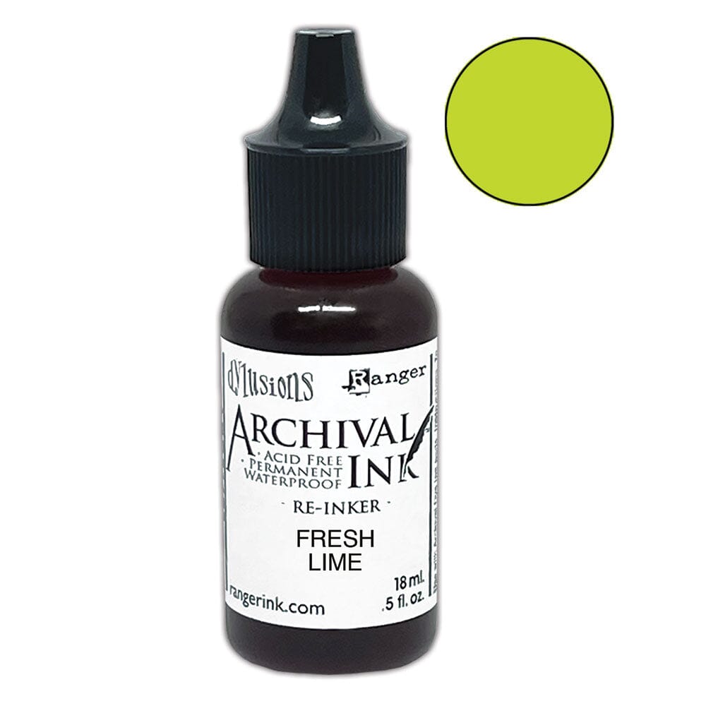 Dylusions Archival Re-Inker Fresh Lime 0.5oz Ink Dylusions 