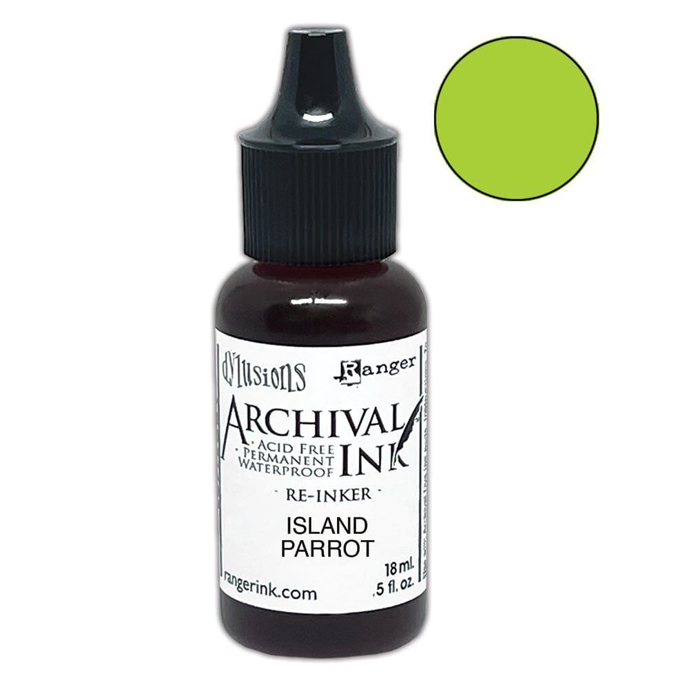 Dylusions Archival Re-Inker Island Parrot 0.5oz Ink Dylusions 