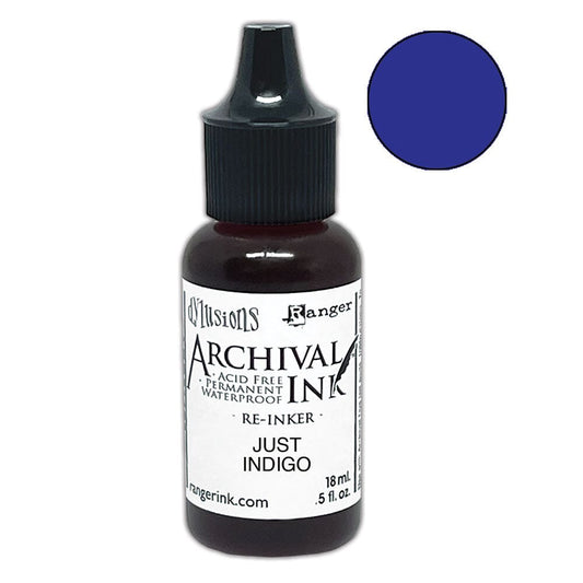 Dylusions Archival Re-Inker Just Indigo 0.5oz Ink Dylusions 