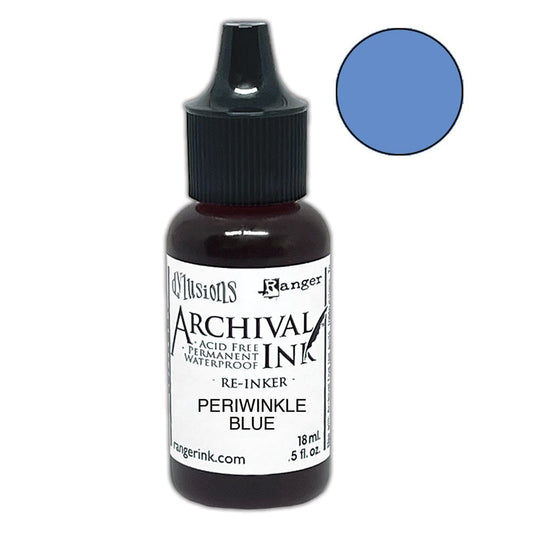 Dylusions Archival Re-Inker Periwinkle Blue 0.5oz Ink Dylusions 
