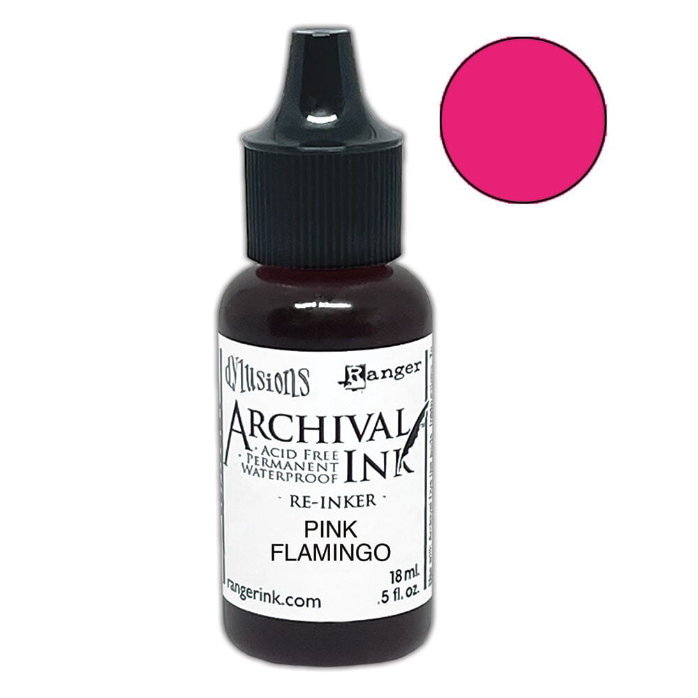 Dylusions Archival Re-Inker Pink Flamingo 0.5oz Ink Dylusions 