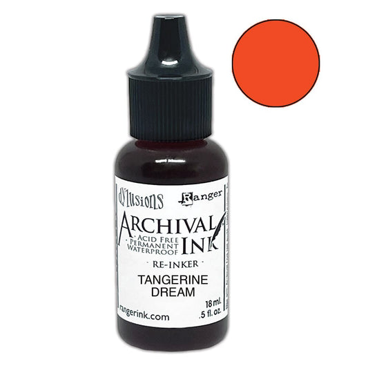 Dylusions Archival Re-Inker Tangerine Dream 0.5oz Ink Dylusions 
