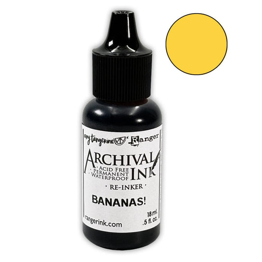 Amy Tangerine Archival Ink™ Pads Re-Inker Bananas!, 0.5oz Ink Amy Tangerine 