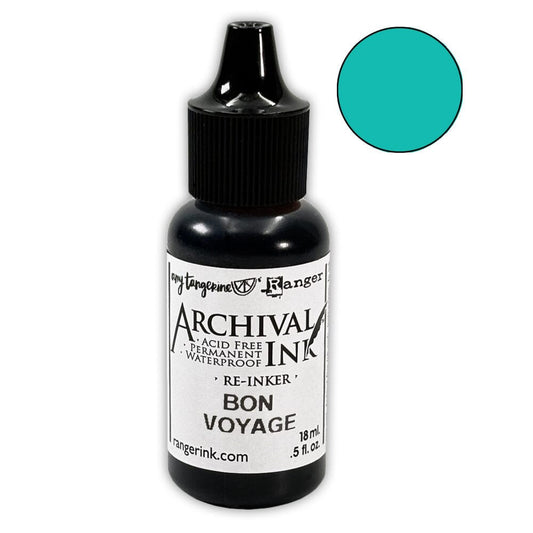 Amy Tangerine Archival Ink™ Pads Re-Inker Bon Voyage, 0.5oz Ink Amy Tangerine 