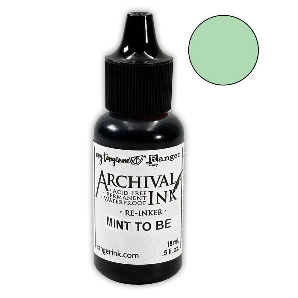 Amy Tangerine Archival Ink™ Pads Re-Inker Mint to Be, 0.5oz Ink Amy Tangerine 