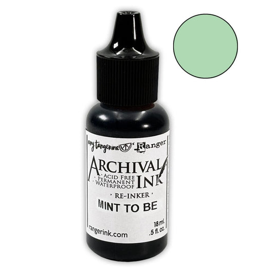 Amy Tangerine Archival Ink™ Pads Re-Inker Mint to Be, 0.5oz Ink Amy Tangerine 