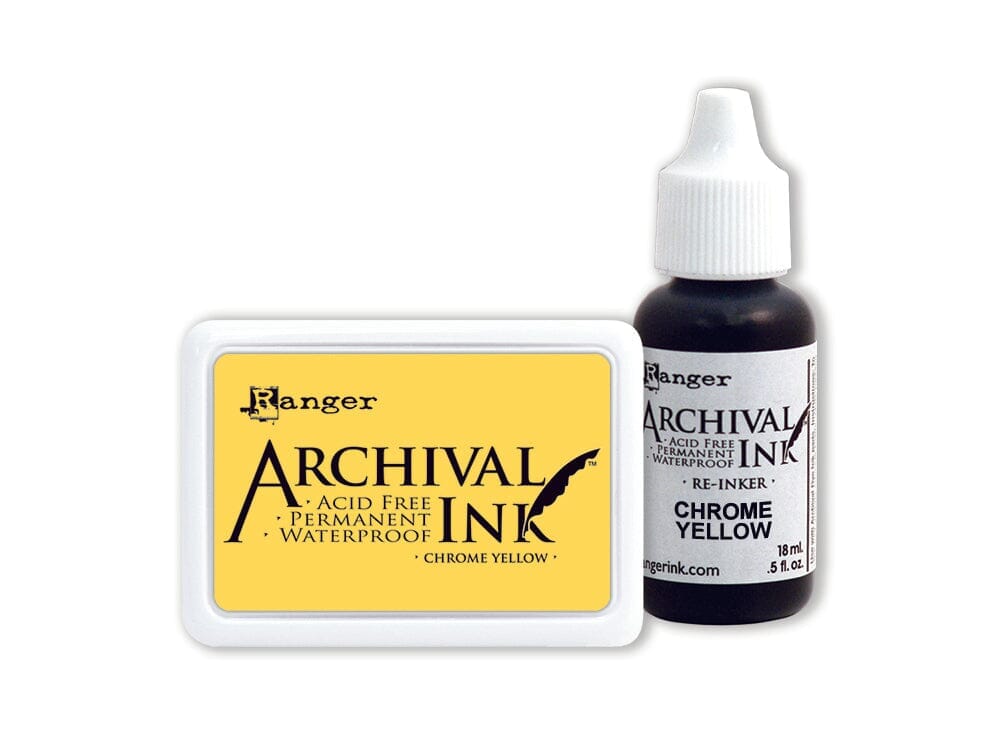 Ranger Archival Ink Pad/reinker In Jet Black Or Shadow Grey, Acid - Foto 7