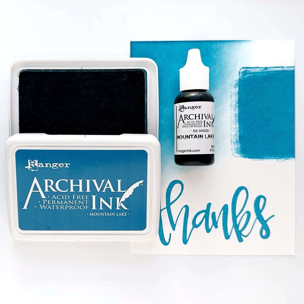 Archival Ink™ Pads Re-Inker Mountain Lake, 0.5oz Ink Archival Ink 