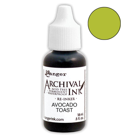 Archival Ink™ Pads Re-Inker Avocado Toast, 0.5oz Ink Archival Ink 