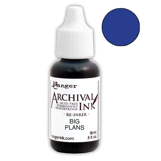 Archival Ink™ Pads Re-Inker Big Plans, 0.5oz Ink Archival Ink 