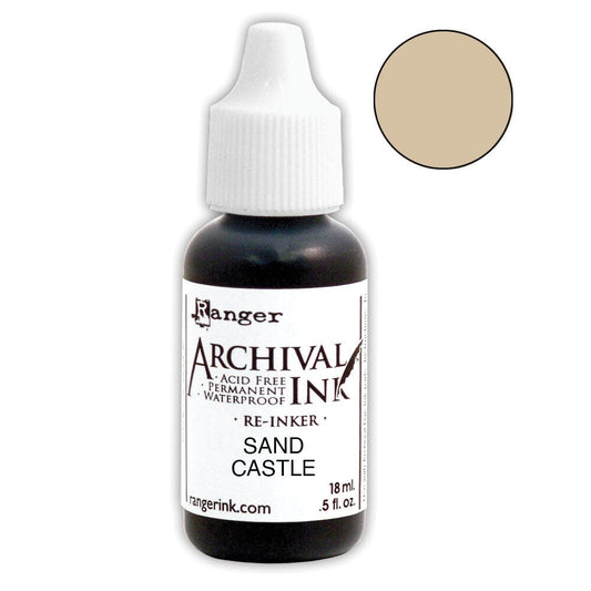Archival Ink™ Pads Re-Inker Sand Castle, 0.5oz Ink Archival Ink 