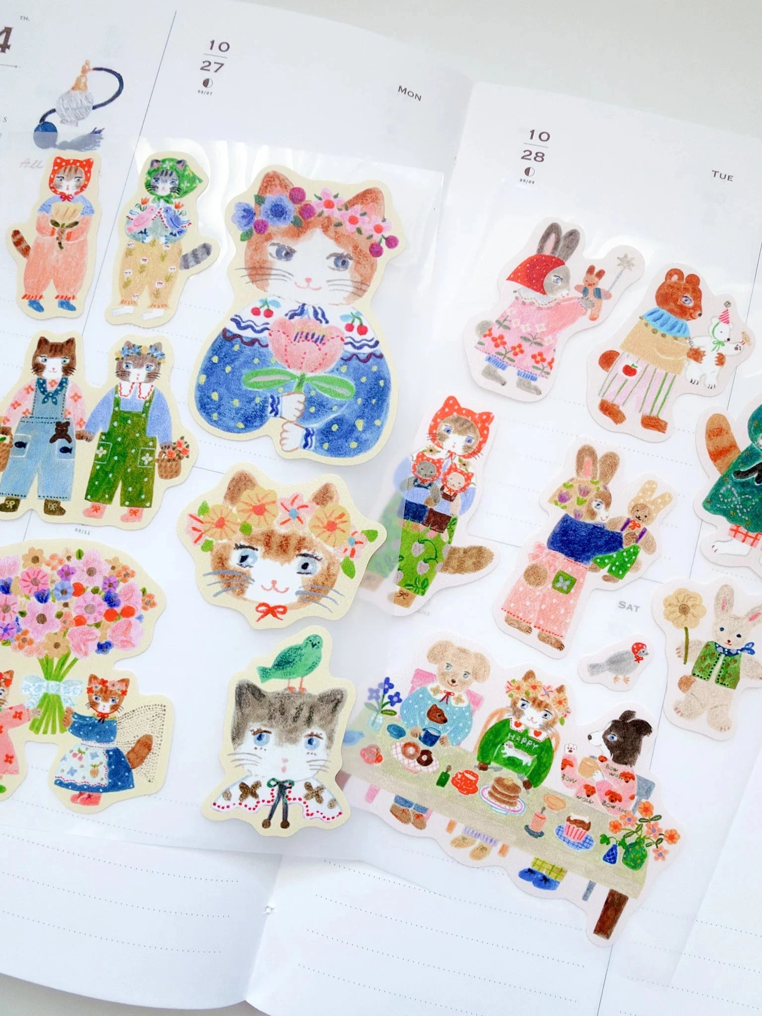 Sanby Aiko Fukawa Muli Sticker Cat Lover Stickers Sanby 
