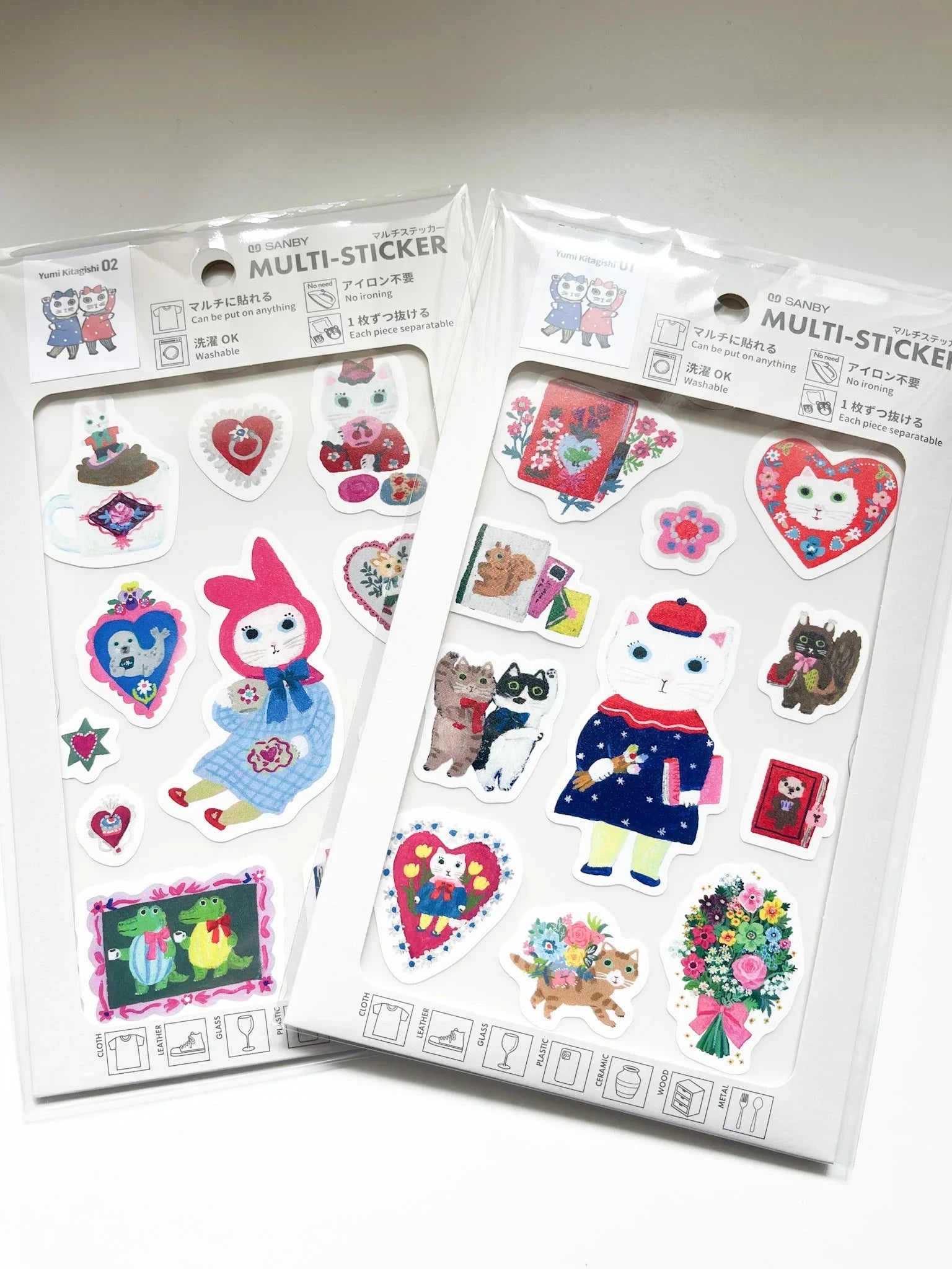 Sanby Yumi Kitagishi Muli Sticker Art Time Stickers Sanby 
