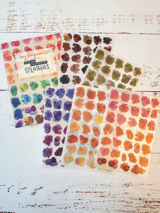Amy Tangerine - Rub-on Transfers, Splotches Surfaces Amy Tangerine 