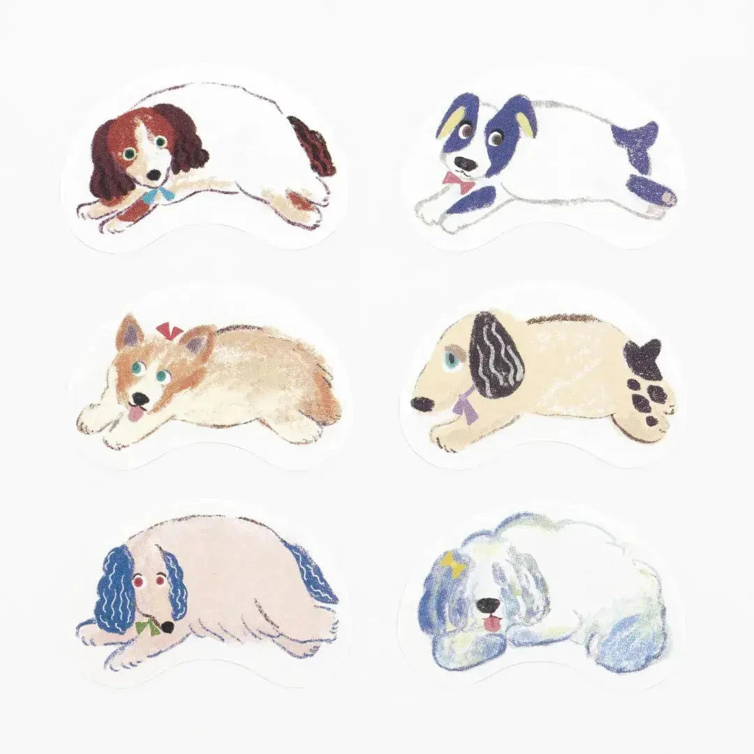 Bande Washi Roll Sticker Set - Running Dogs Washi Tape Bande 