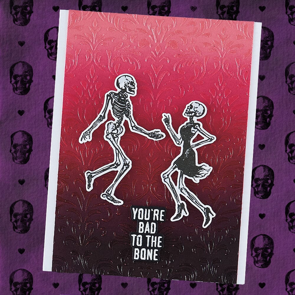 Simon Hurley create. Bad to the Bone Photopolymer Stamp & Die Bundle Stamps Simon Hurley 