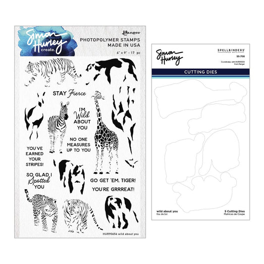 Simon Hurley create. Stamp & Die Bundle - Wild About You Stamps Simon Hurley 