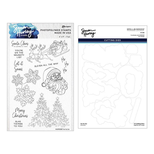 Simon Hurley create. Ho Ho Ho Stamp and Die Bundle Stamps Simon Hurley 
