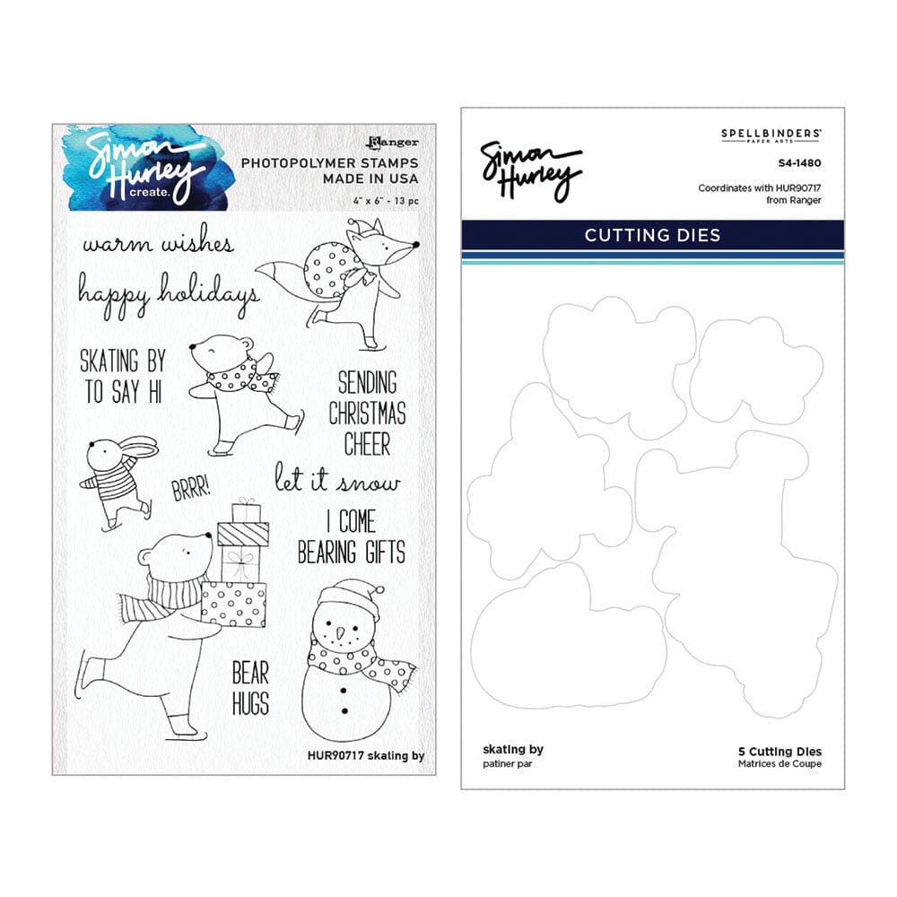 Simon Hurley create. Stamp & Die Bundle - Skating By Stamps Simon Hurley 