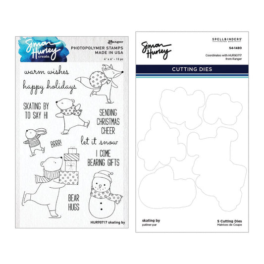 Simon Hurley create. Stamp & Die Bundle - Skating By Stamps Simon Hurley 