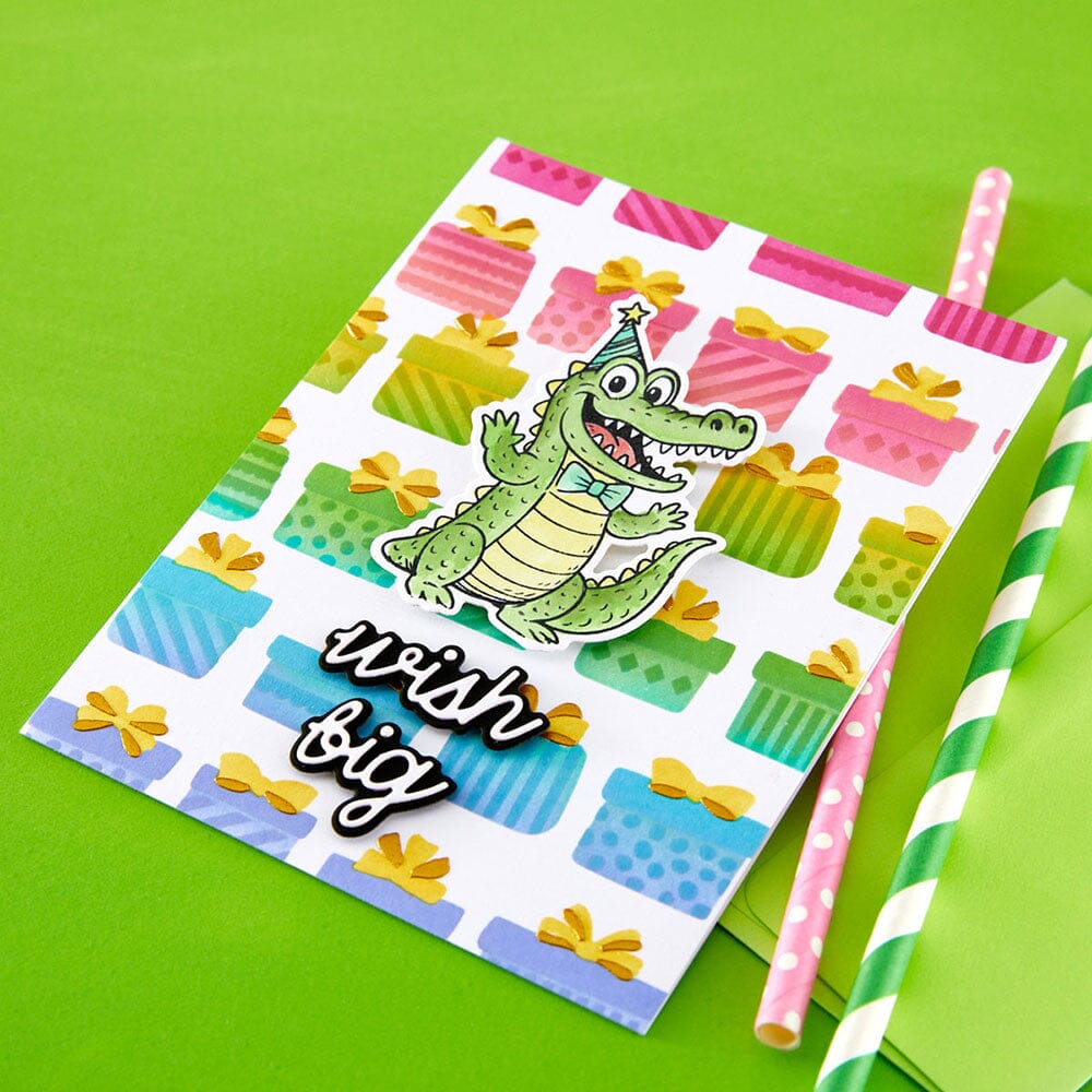 Simon Hurley create. Spellbinders Snappy Birthday Etched Dies Cutting Dies Simon Hurley 