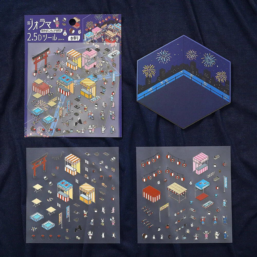 BGM Life Diorama Sticker 2.5D - Festival Stickers BGM 