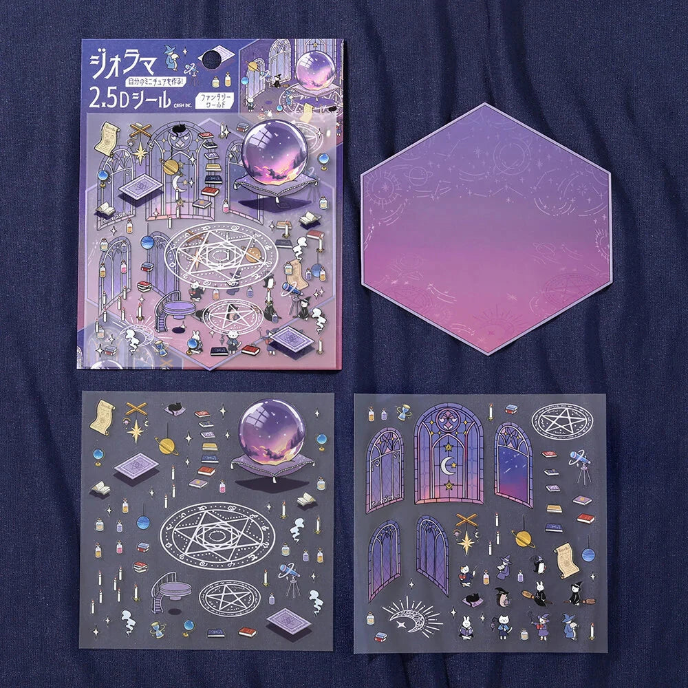 BGM Life Diorama Sticker 2.5D - Fantasy World Stickers BGM 