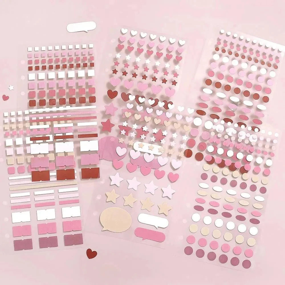 BGM Planner Sticker Sheet - Daily Palette Raspberry Stickers BGM 