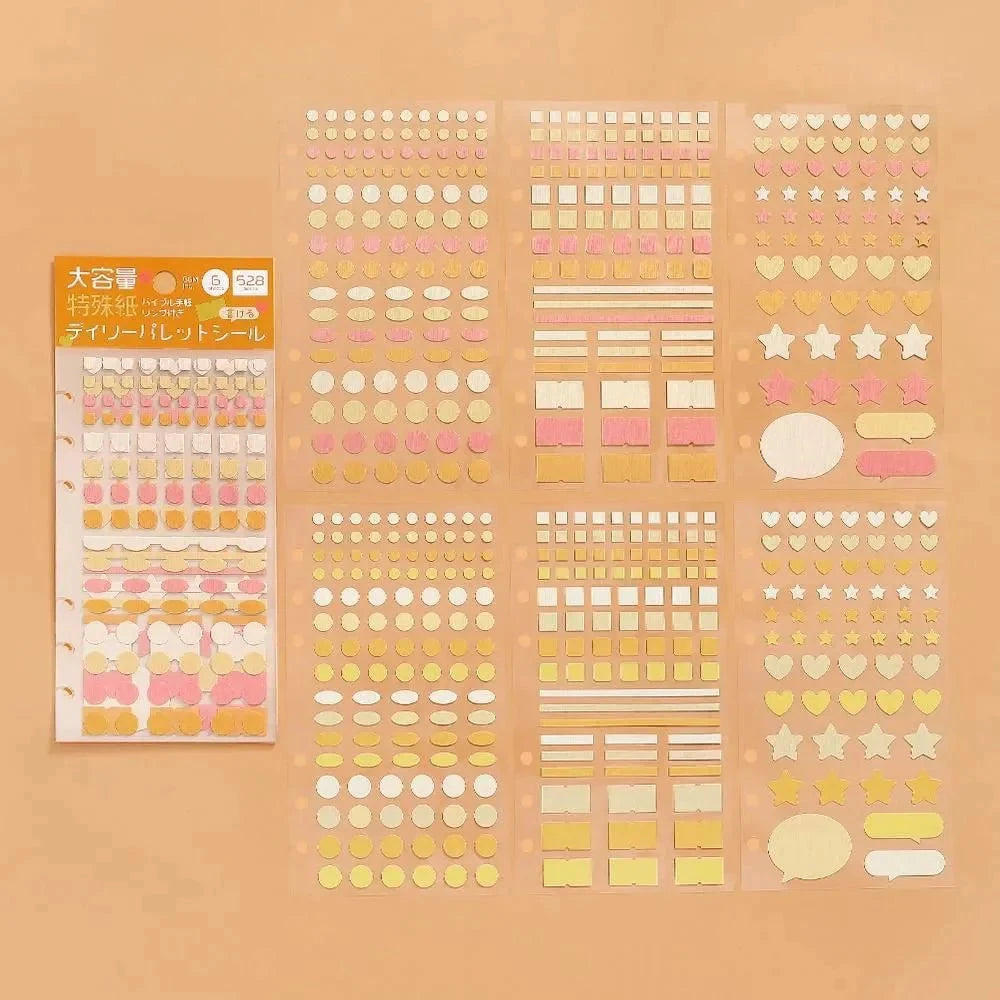 BGM Planner Sticker Sheet - Daily Palette Citrus Stickers BGM 