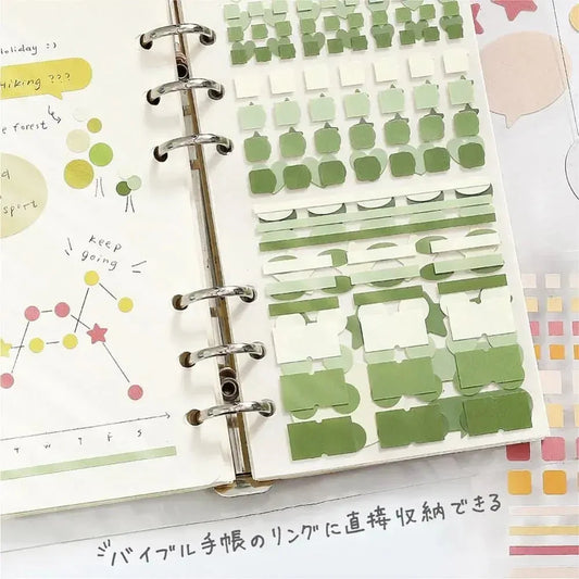 BGM Planner Sticker Sheet - Daily Palette Olive Stickers BGM 