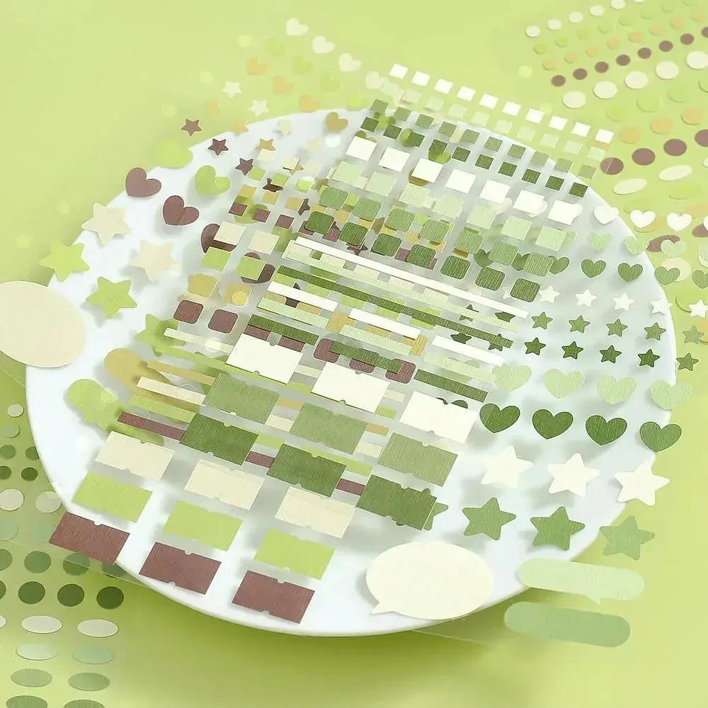 BGM Planner Sticker Sheet - Daily Palette Olive Stickers BGM 