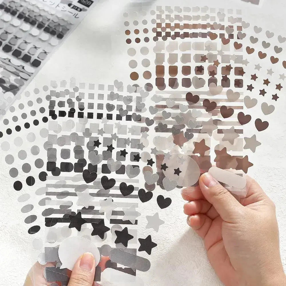 BGM Planner Sticker Sheet - Daily Palette Dark Stickers BGM 