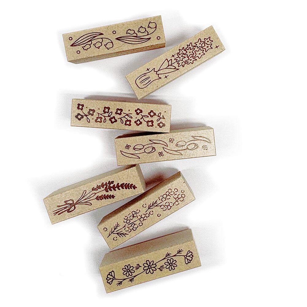 Sanby Avec Amour Border Stamp Set - Flower Stamps Sanby 