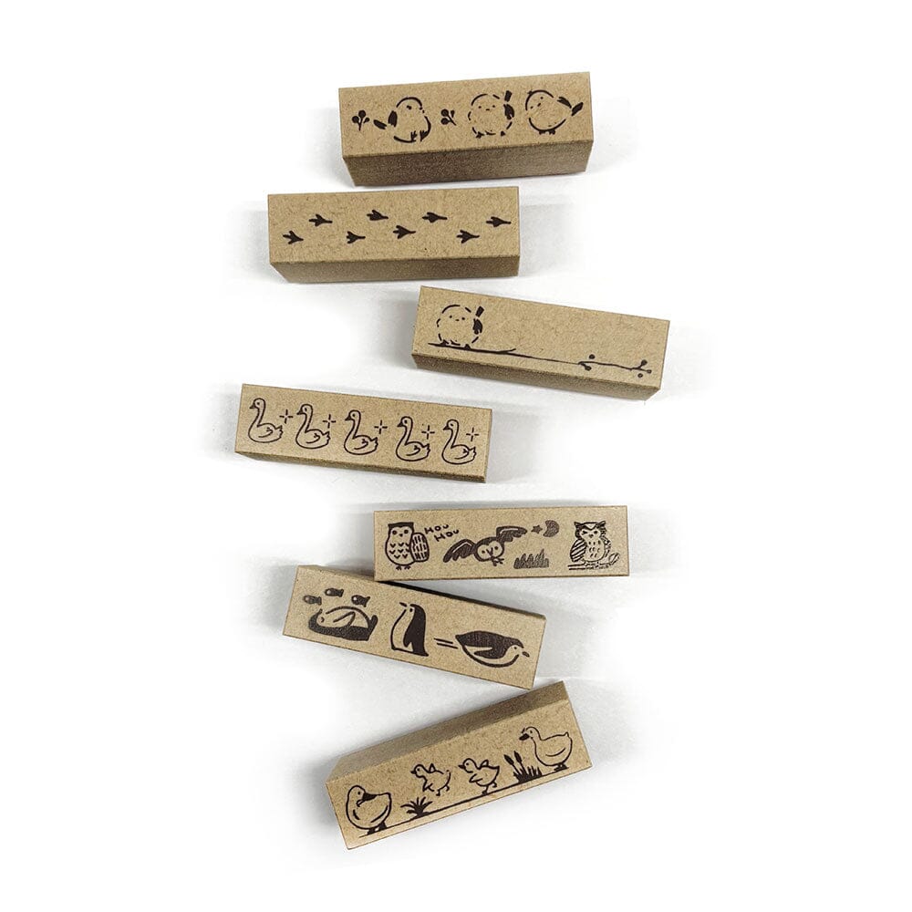 Sanby Avec Amour Border Stamp Set - Bird Variations Stamps Sanby 