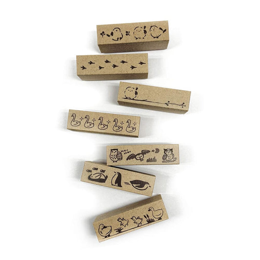 Sanby Avec Amour Border Stamp Set - Bird Variations Stamps Sanby 