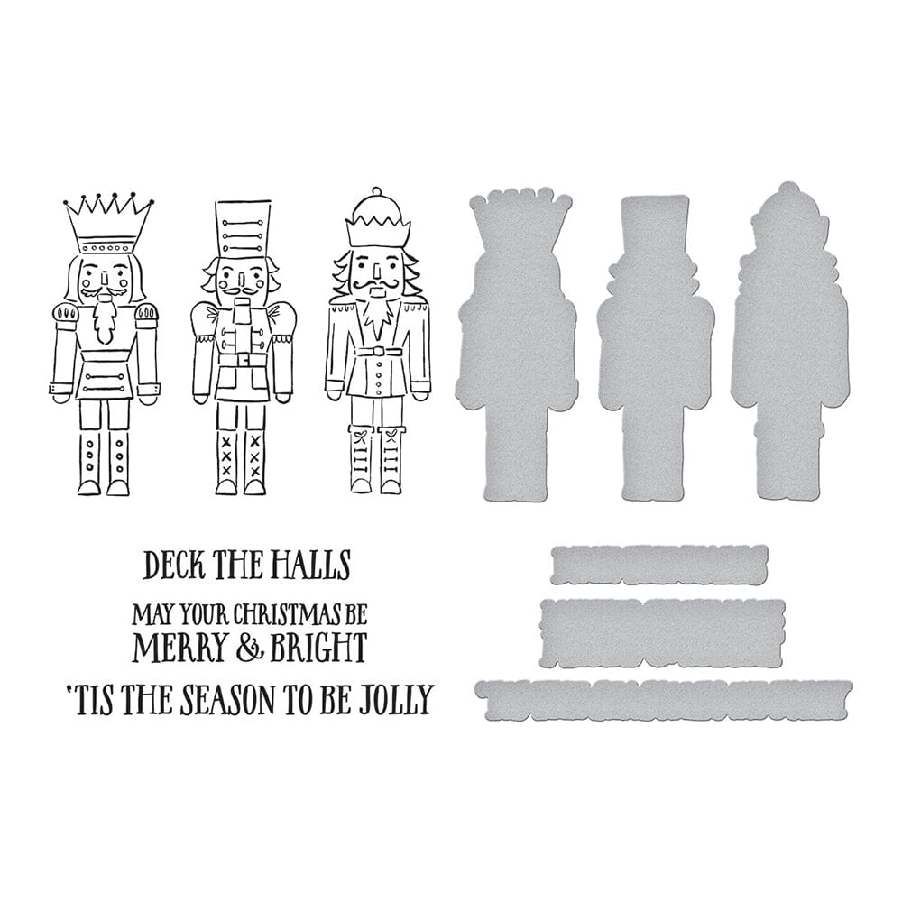 Simon Hurley Spellbinders Nutcracker Trio Press Plate & Die Set Cutting Dies Simon Hurley 