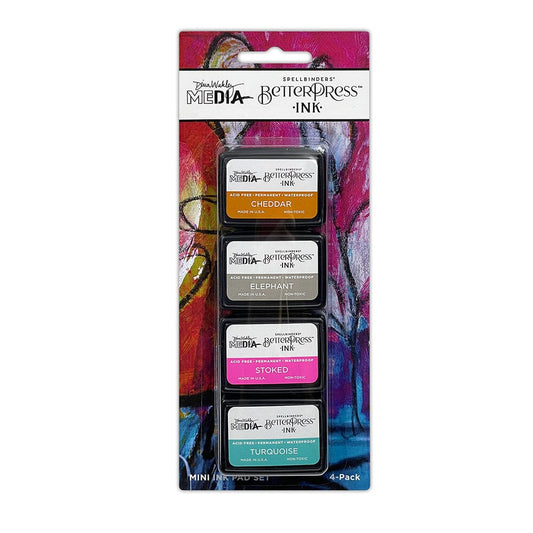 Dina Wakley MEdia Spellbinders BetterPress Mini Ink Kit - Dina's Faves Ink Pad Dina Wakley Media 