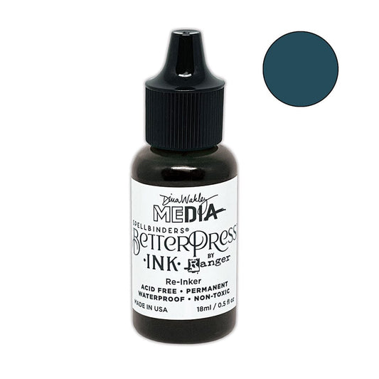 Dina Wakley MEdia Spellbinders BetterPress Re-Inker - Marine Ink Dina Wakley Media 