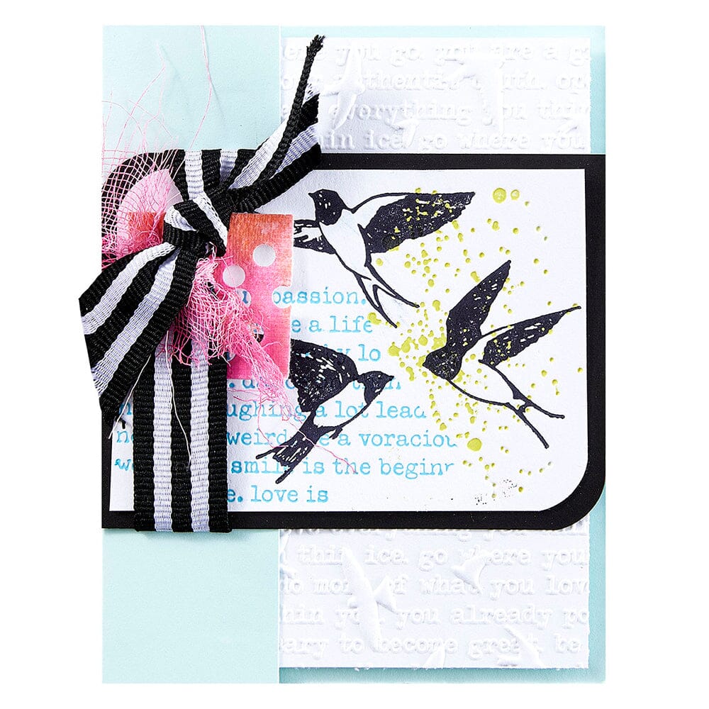 Dina Wakley MEdia Spellbinders Collaged Birds Plates & Dies Dies Dina Wakley Media 