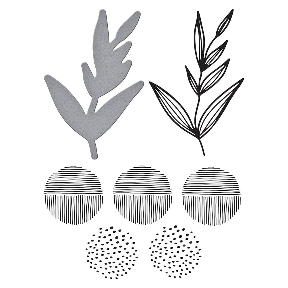 Dina Wakley MEdia Spellbinders Growing Betterpress Plates & Dies Dies Dina Wakley Media 