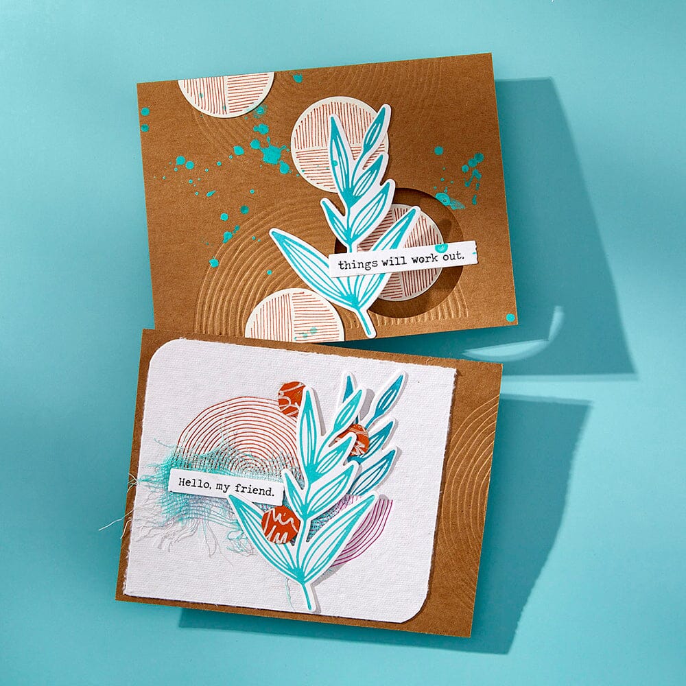 Dina Wakley MEdia Spellbinders Growing Betterpress Plates & Dies Dies Dina Wakley Media 