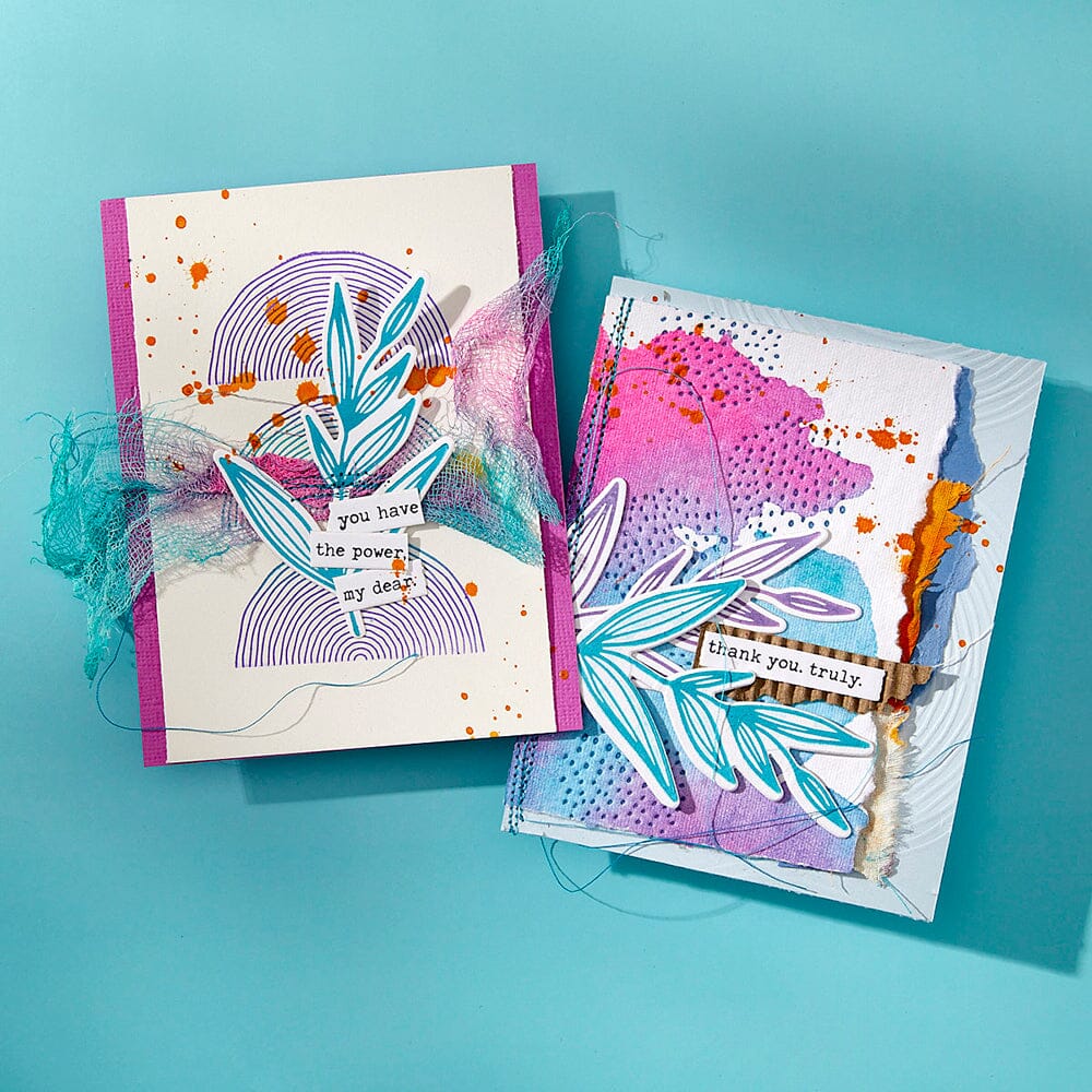 Dina Wakley MEdia Spellbinders Growing Betterpress Plates & Dies Dies Dina Wakley Media 